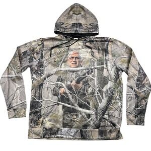 American AF Hoodie Mens 3XL Camo Hunting Graphic Pullover Sweatshirt